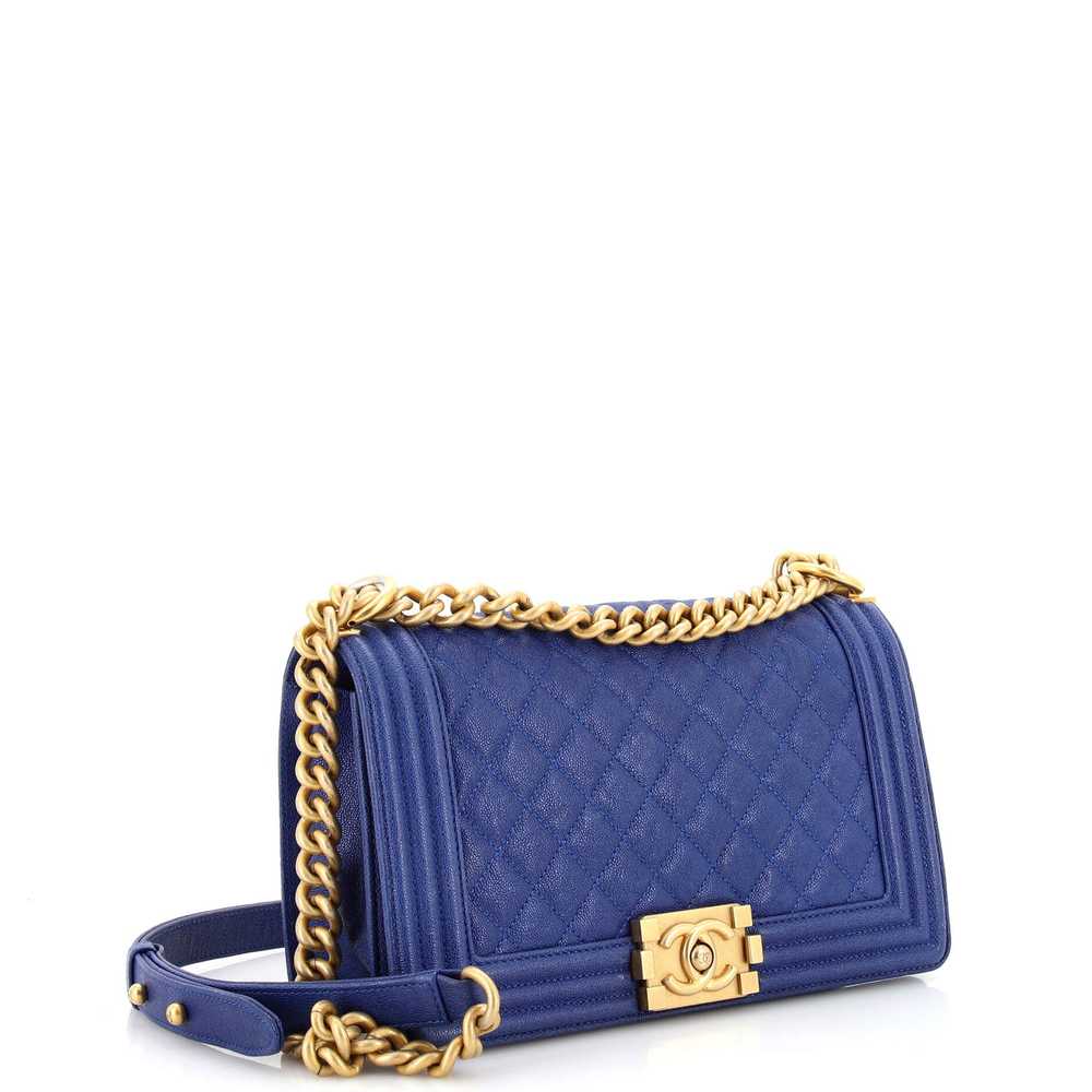 CHANEL Boy Flap Bag Quilted Caviar New Medium - image 2