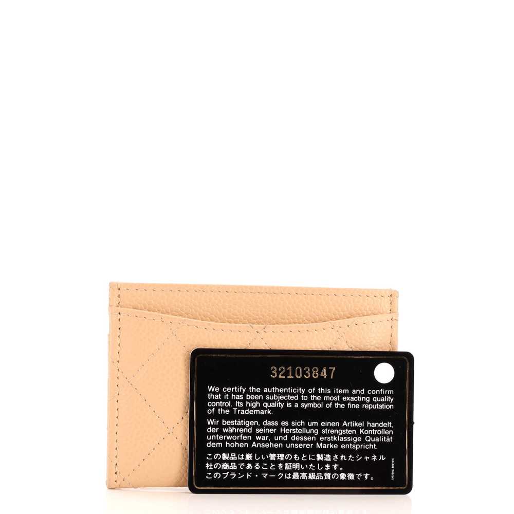 CHANEL Classic Card Holder Quilted Caviar - image 2