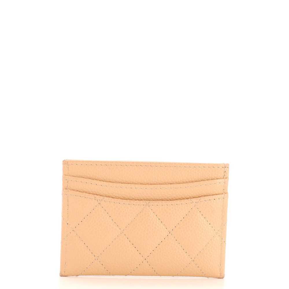 CHANEL Classic Card Holder Quilted Caviar - image 4