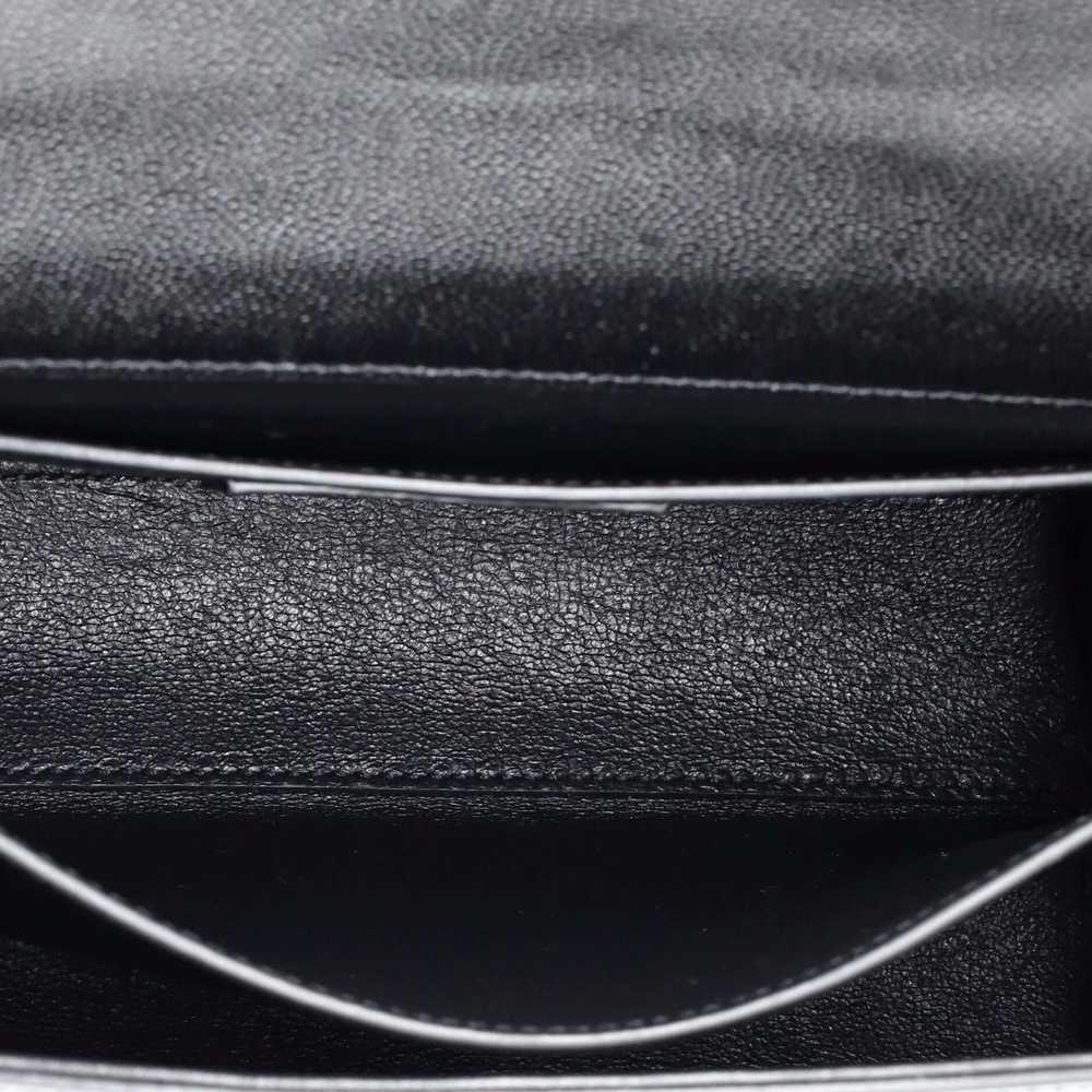 Saint Laurent Cassandra Top Handle Bag Leather Me… - image 5