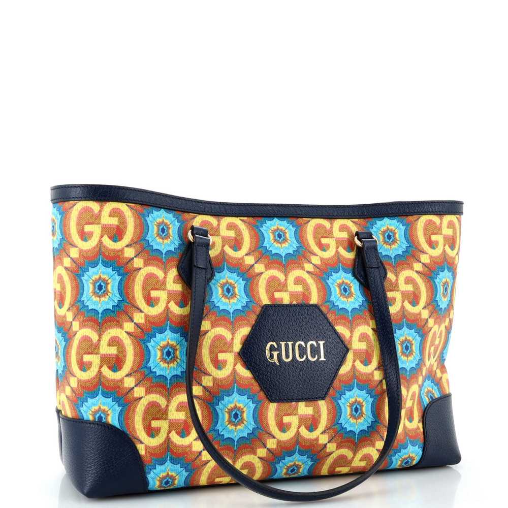 GUCCI Reversible Tote Blooms GG Print Leather Med… - image 2