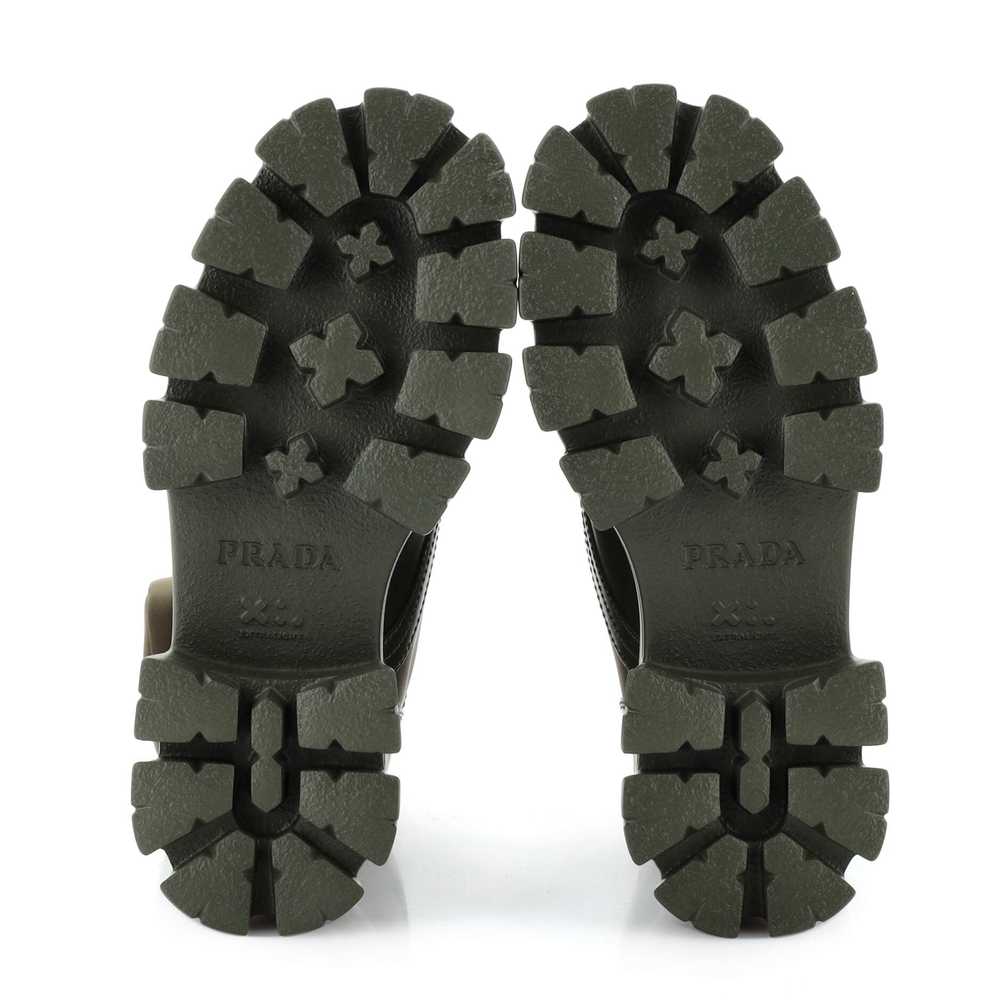 PRADA Monolith Combat Boots Leather and Nylon - image 4