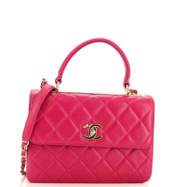 CHANEL Trendy CC Top Handle Bag Quilted Lambskin … - image 1