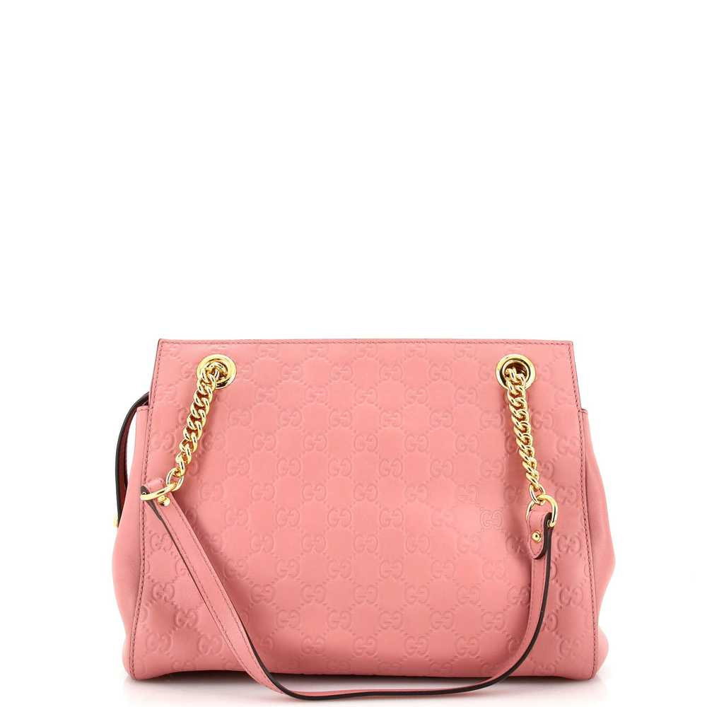 GUCCI Soft Signature Shoulder Bag Guccissima Leat… - image 3