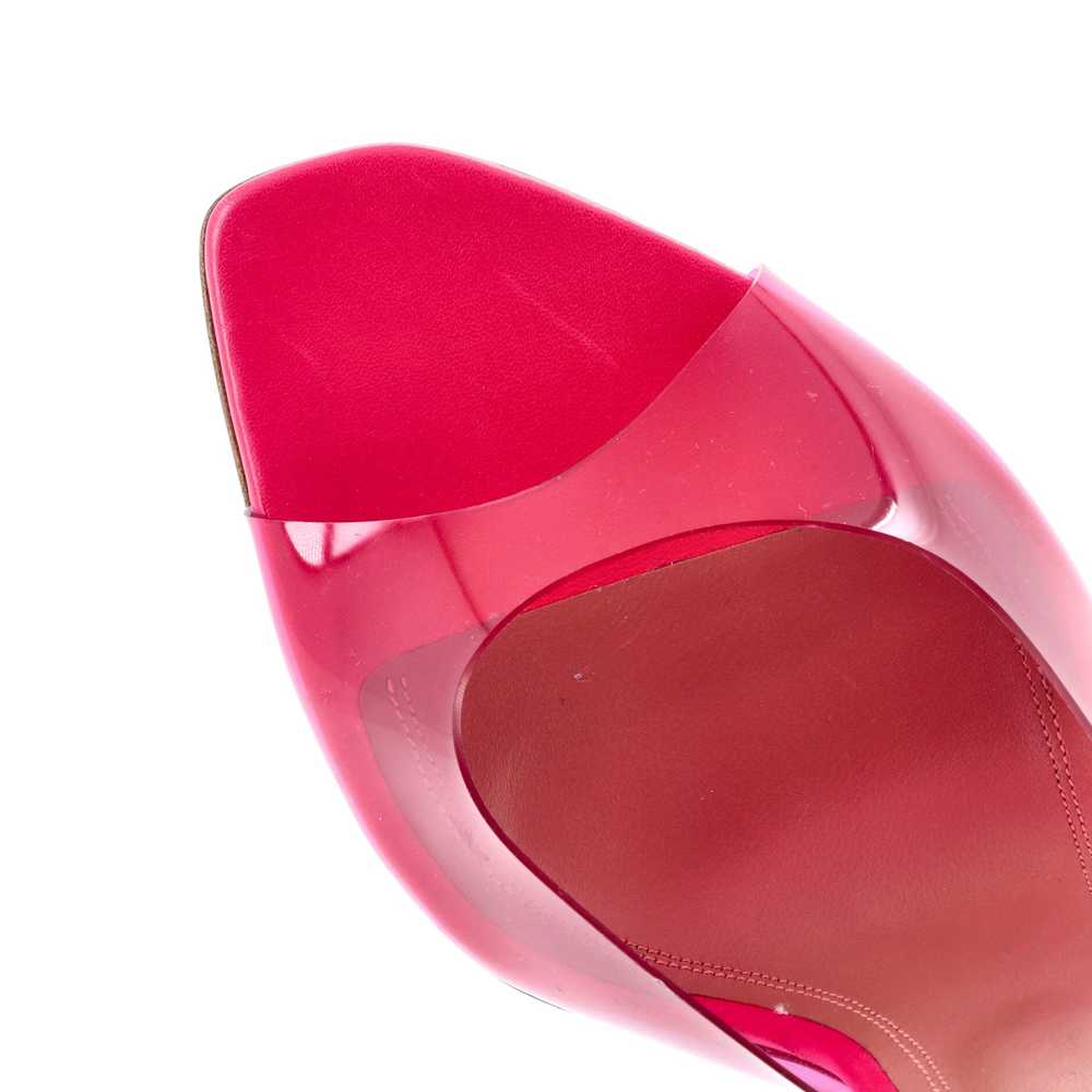 Amina Muaddi Women's Alexa Glass Heeled Mules PVC… - image 6