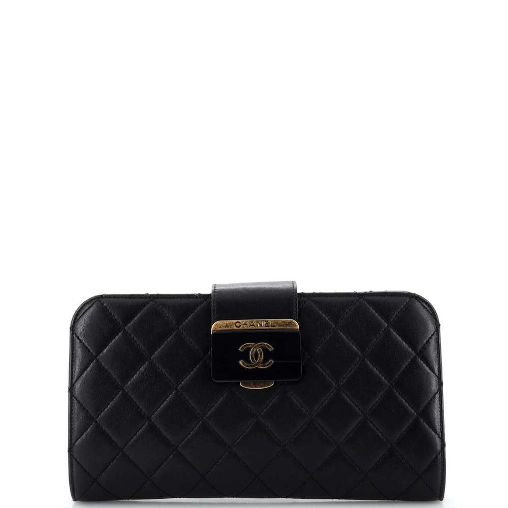 CHANEL Beauty Lock Clutch Quilted Sheepskin - image 1