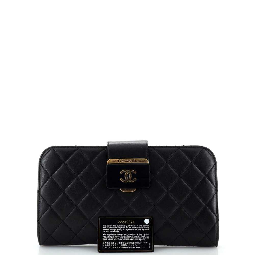 CHANEL Beauty Lock Clutch Quilted Sheepskin - image 2