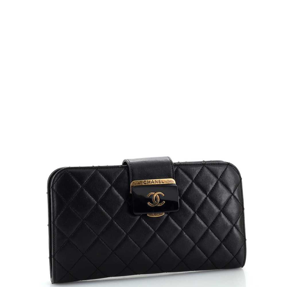 CHANEL Beauty Lock Clutch Quilted Sheepskin - image 3