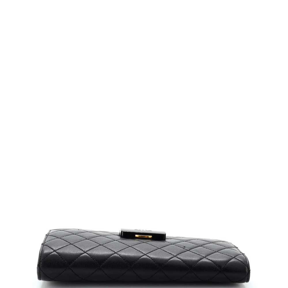 CHANEL Beauty Lock Clutch Quilted Sheepskin - image 5