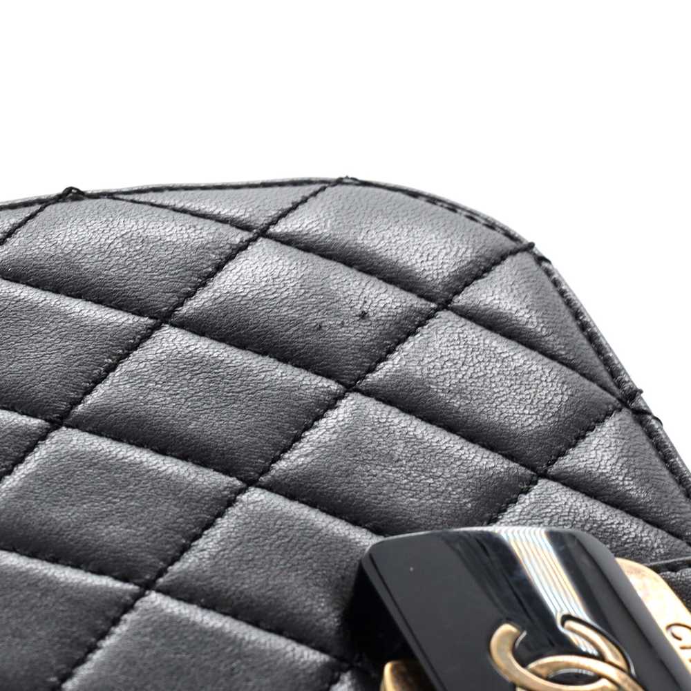 CHANEL Beauty Lock Clutch Quilted Sheepskin - image 7