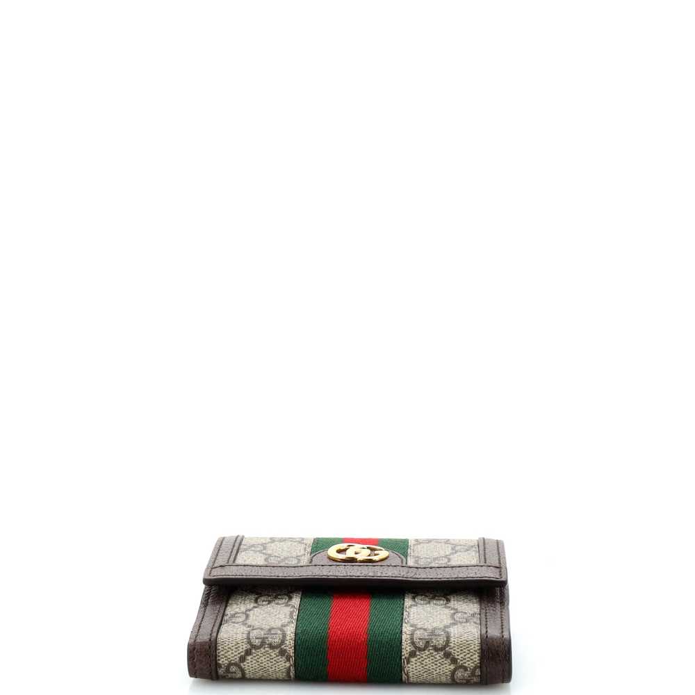 GUCCI Ophidia French Flap Wallet GG Coated Canvas… - image 4