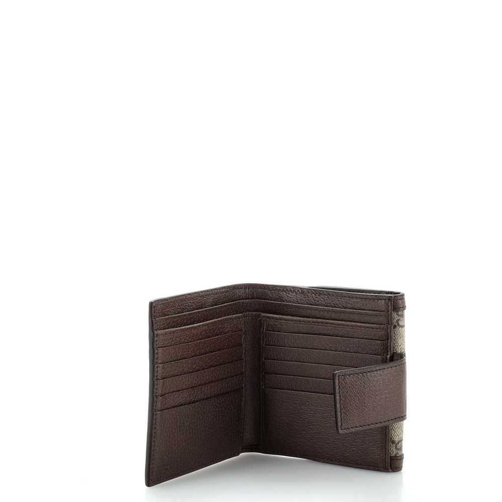 GUCCI Ophidia French Flap Wallet GG Coated Canvas… - image 5
