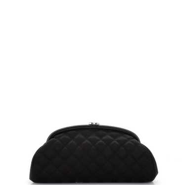 CHANEL Timeless Clutch Quilted Satin