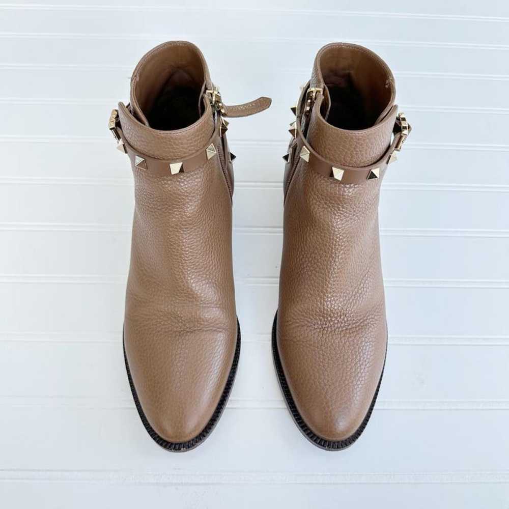 Valentino Garavani Rockstud leather ankle boots - image 3