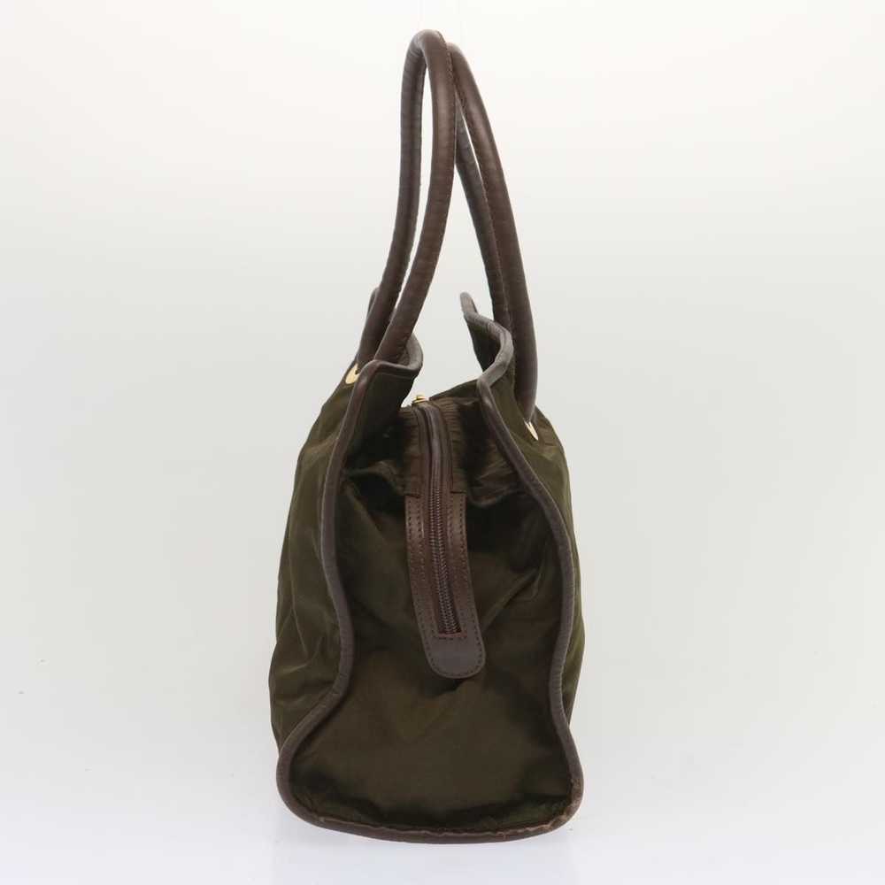 Celine CELINE Tote Bag Nylon Khaki Auth 68072 - image 3