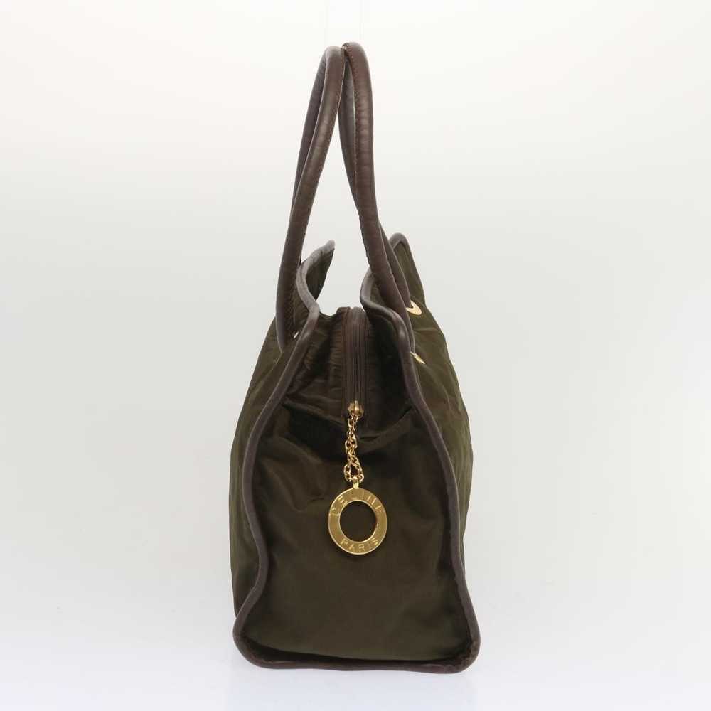 Celine CELINE Tote Bag Nylon Khaki Auth 68072 - image 4