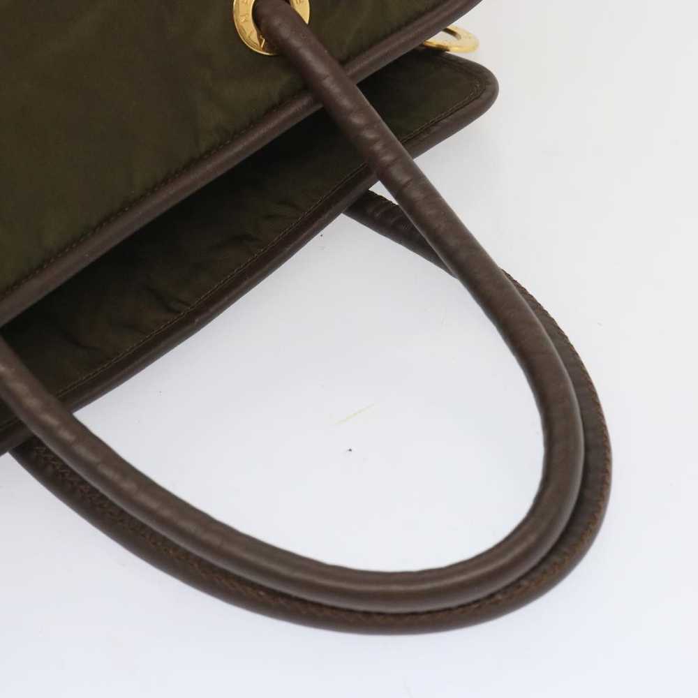 Celine CELINE Tote Bag Nylon Khaki Auth 68072 - image 7