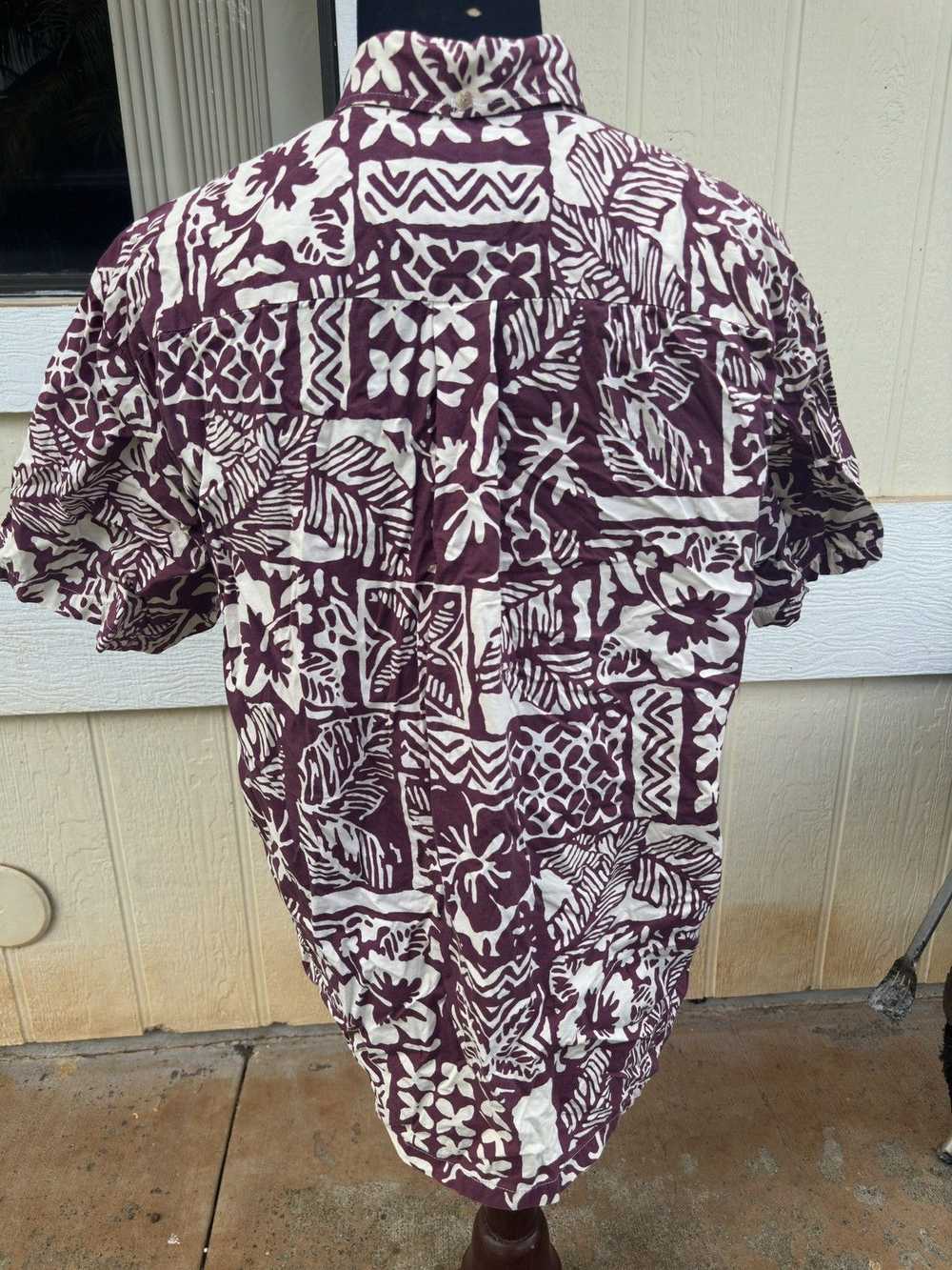 Hawaiian Shirt PreOwned Kahala Hawaiian Print Red… - image 2