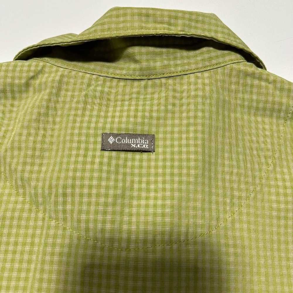 Columbia Green Button Collar Shirt Women's Large … - image 4