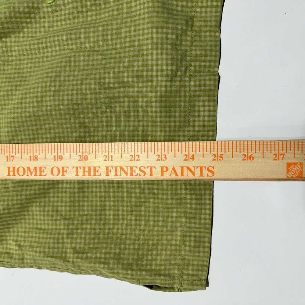 Columbia Green Button Collar Shirt Women's Large … - image 7