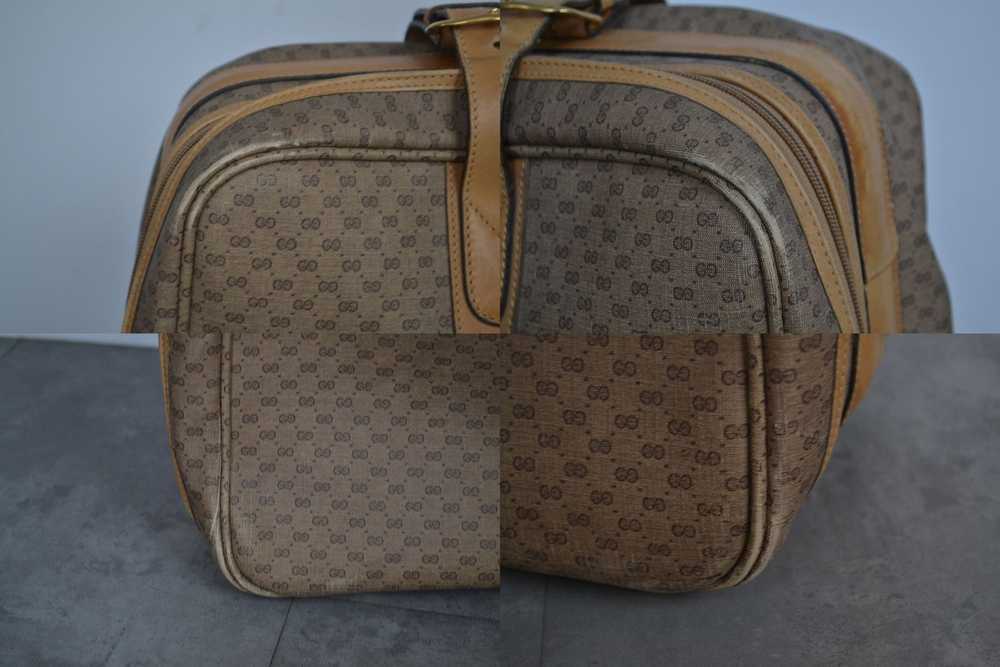 Bag × Gucci × Vintage 🔴 GUCCI Luggage Bag Monogr… - image 10