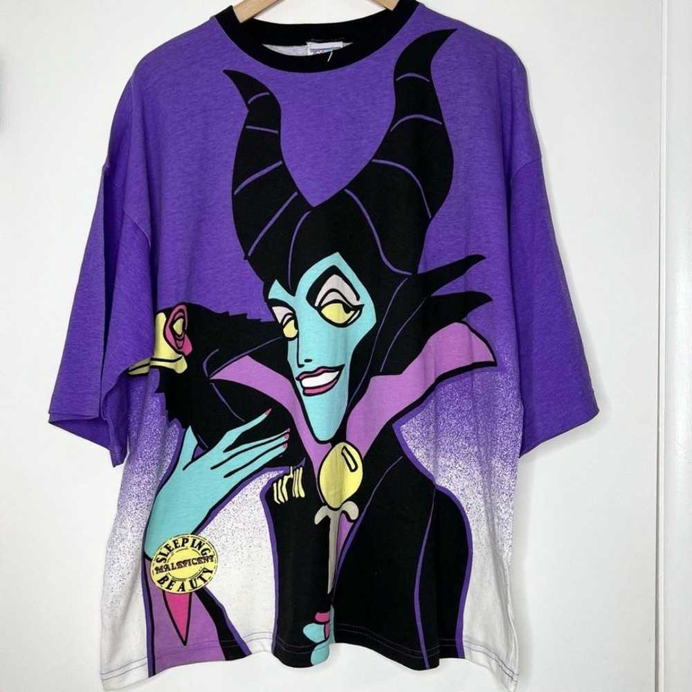 90s Vintage Disney Store Maleficent T-Shirt Villa… - image 1
