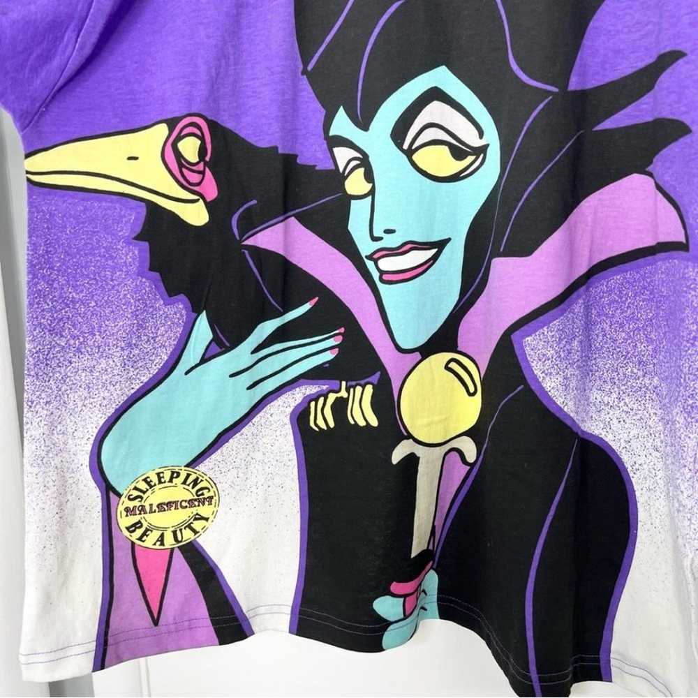 90s Vintage Disney Store Maleficent T-Shirt Villa… - image 2