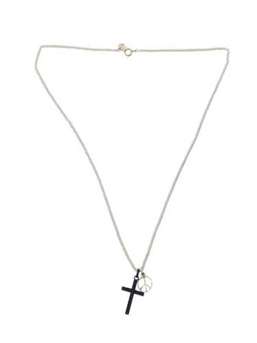 Undercover Patti Smith Cross Peace Bead Necklace - image 1