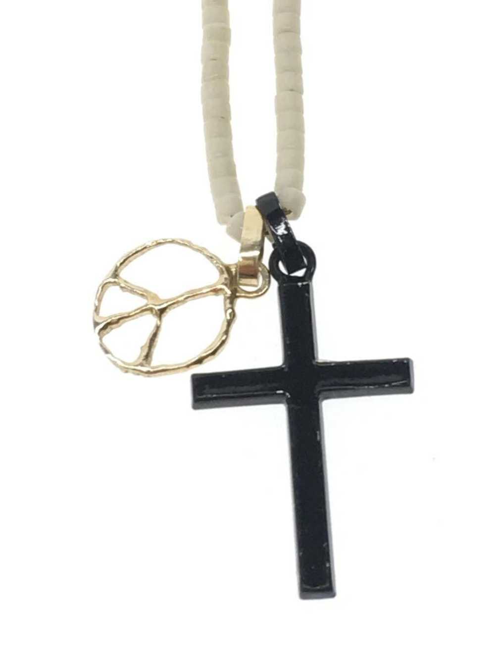 Undercover Patti Smith Cross Peace Bead Necklace - image 2