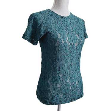 Vintage 2000s Victoria Secret Short Sleeve Lace T… - image 1