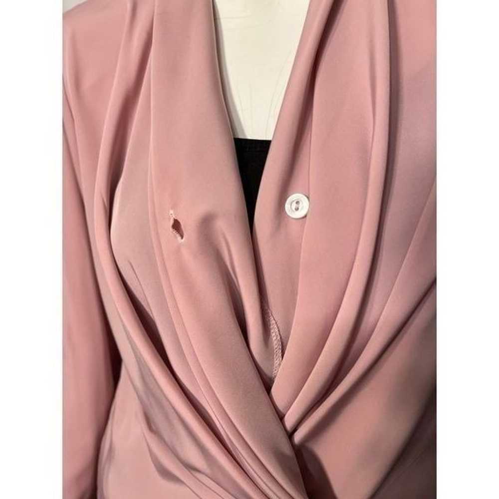 Alexandria Pink VTG Women’s Button Wrap Blouse - image 4