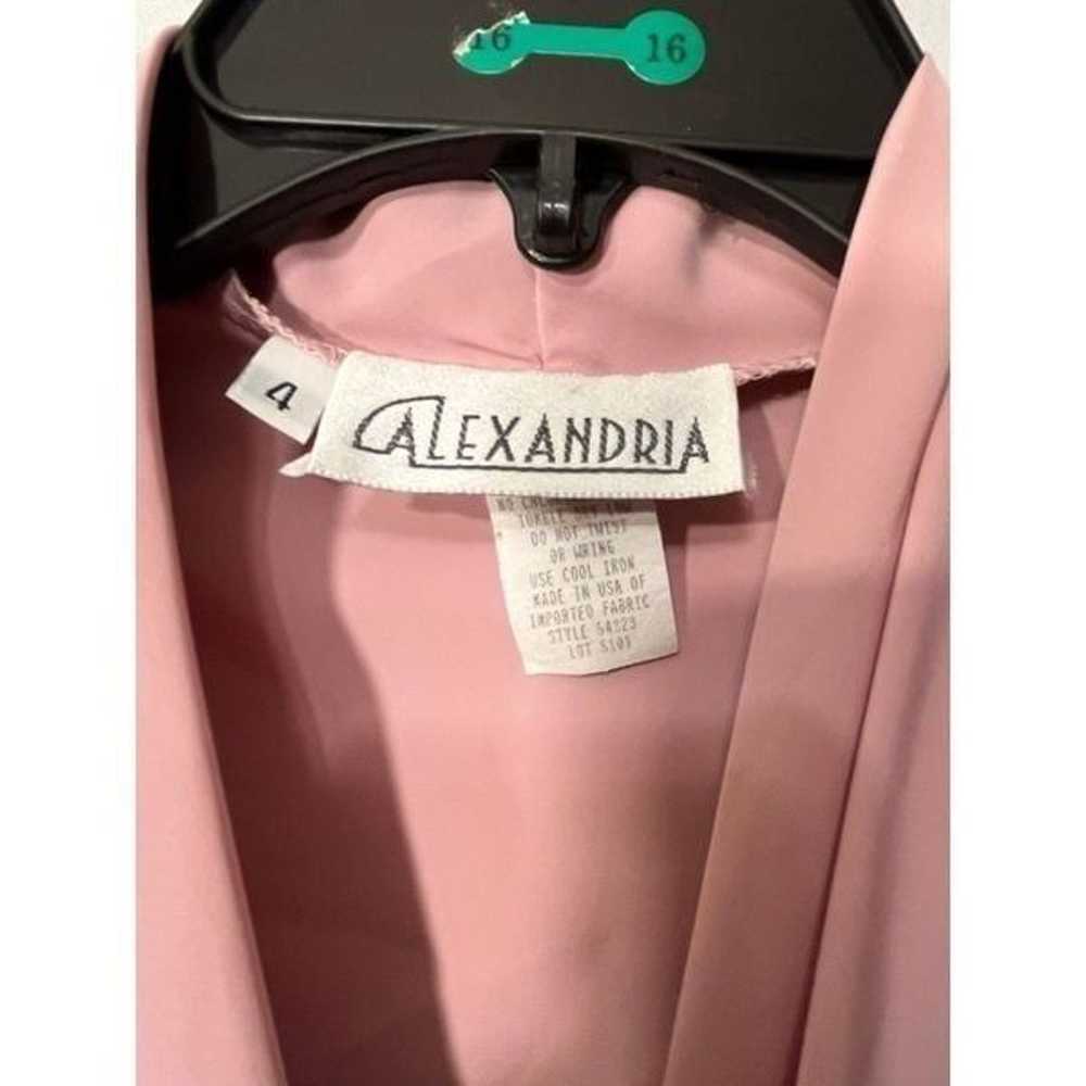 Alexandria Pink VTG Women’s Button Wrap Blouse - image 7
