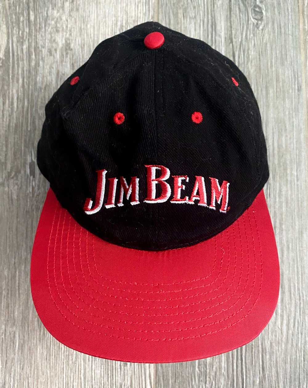 Vintage 1980s Jim Beam Vintage Embroidered Red & … - image 2
