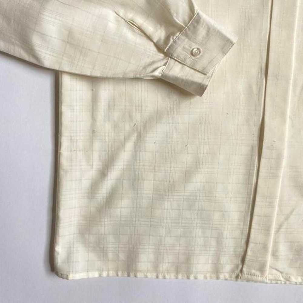 Vintage sheer creamy white blouse - image 4