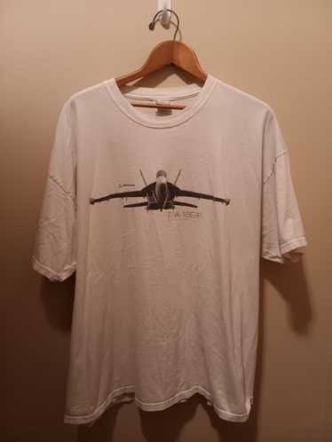 Military Vintage Boeing F-18 E/F Double Sided Shir