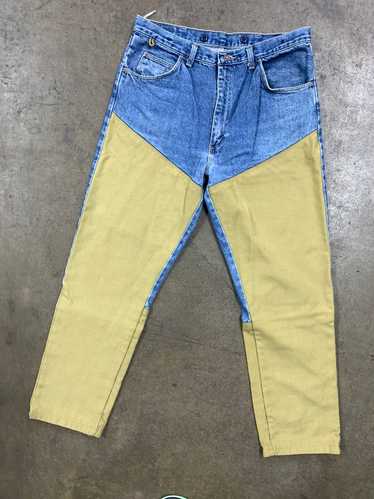 Wrangler Vintage Rugged Wear Tan Double Front Jean