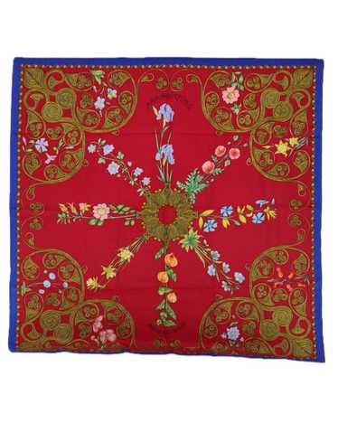 Hermes Silk Arabesques Scarf - Red