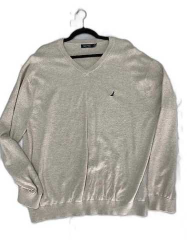 Nautica Nautica Mens Pullover Sweater Heathered V… - image 1