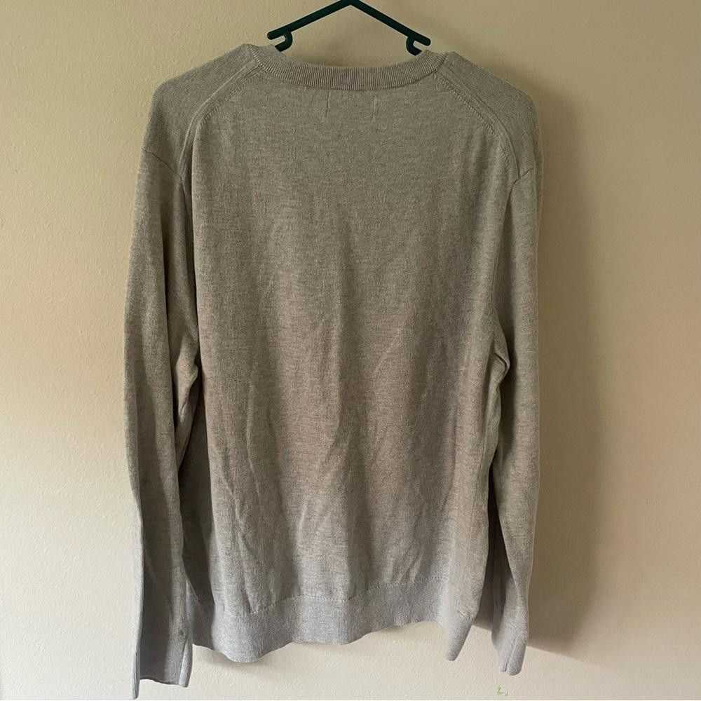 Nautica Nautica Mens Pullover Sweater Heathered V… - image 2