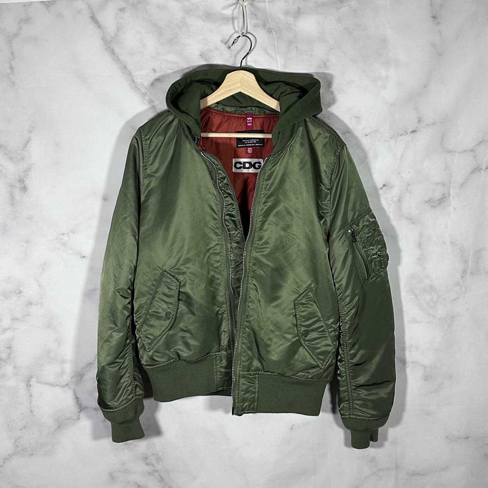 Alpha Industries × Comme des Garcons Green Hooded… - image 1