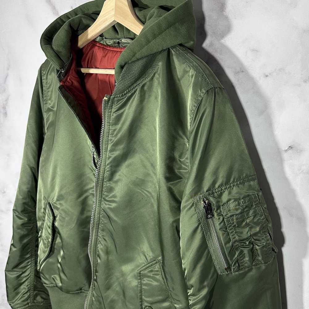 Alpha Industries × Comme des Garcons Green Hooded… - image 2