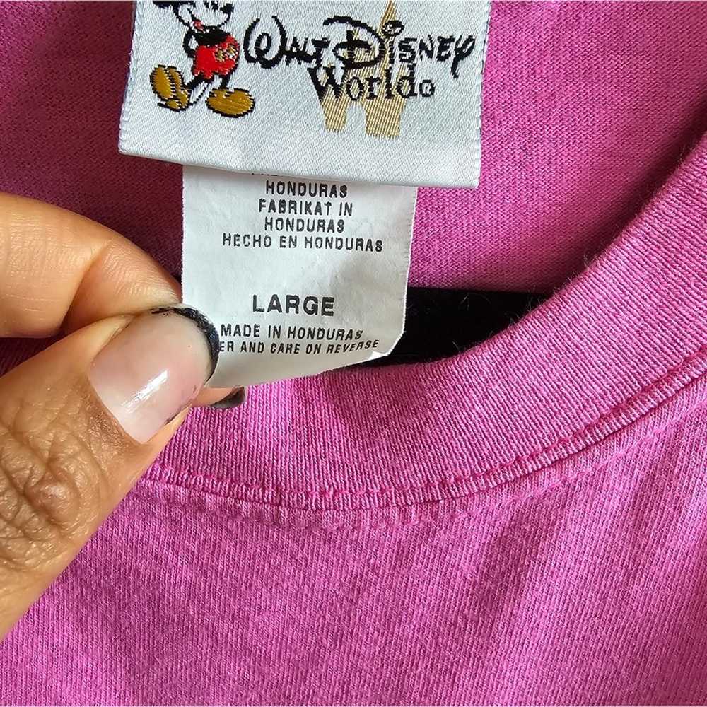 Vintage Winnie The Pooh Disney World Pink Graphic… - image 9