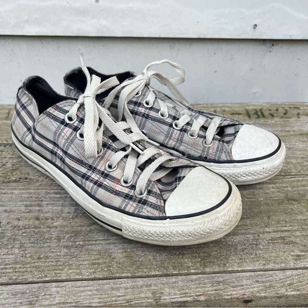 Converse Converse All Star Low Top Gray Plaid Sne… - image 1