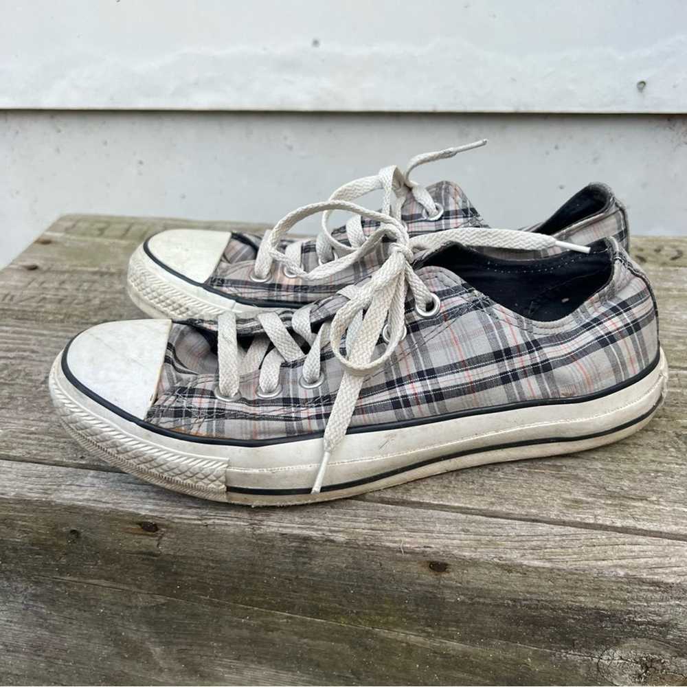 Converse Converse All Star Low Top Gray Plaid Sne… - image 4