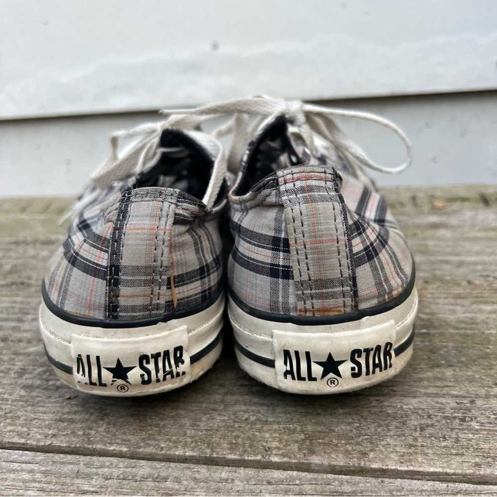 Converse Converse All Star Low Top Gray Plaid Sne… - image 8