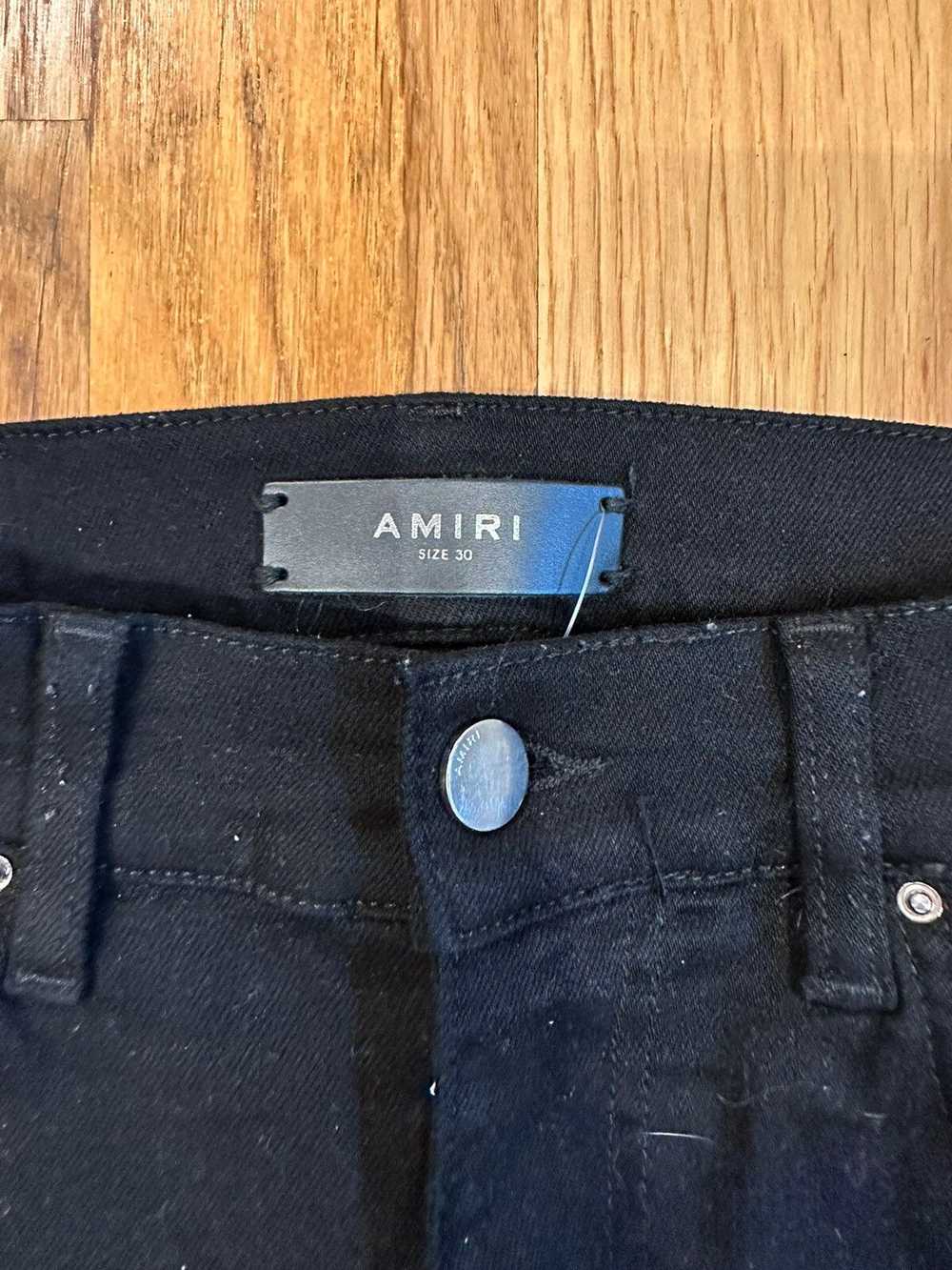 Amiri Amiri Gold Stripe Black Denim Jeans Size 30 - image 4