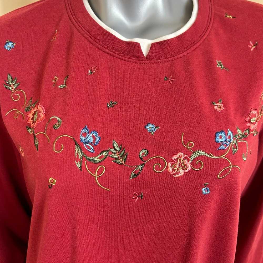Koret City Blues Embroidered Sweatshirt Vintage W… - image 4