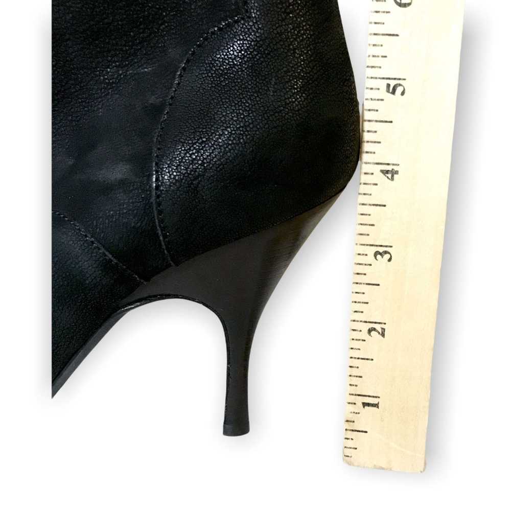 Lanvin Lanvin black leather ankle booties. Size 3… - image 10
