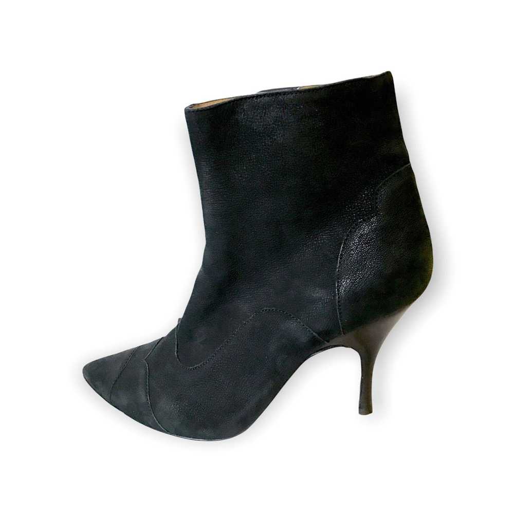 Lanvin Lanvin black leather ankle booties. Size 3… - image 2
