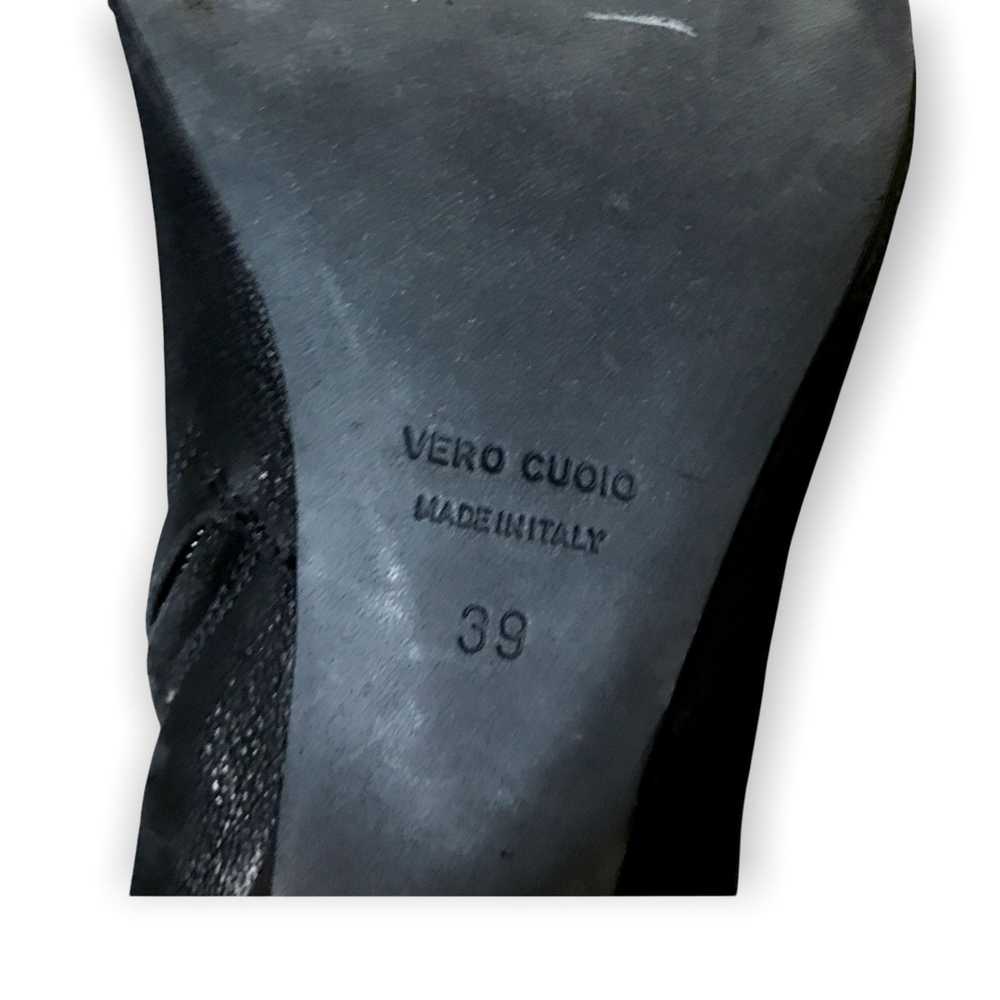 Lanvin Lanvin black leather ankle booties. Size 3… - image 7